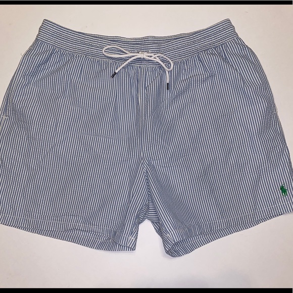 ralph lauren seersucker swim shorts
